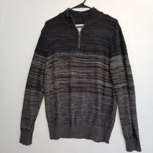 Urban Pipeline Sweater Men's XL Gray Black Quarter Zip